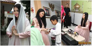 Indah Dewi Pertiwi Buka Bersama di Panti Jompo