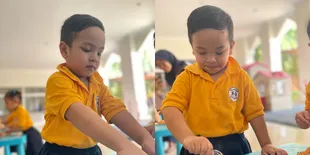 Ingin Sekolah Diantar Papi, Potret Gala Sky Semangat Belajar di Playgroup yang Bikin Netizen Bangga