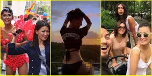 Ini Foto-Foto Heboh Chef Cantik Priscil - Aming di Parade Gay AS!