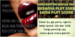 Ini Foto Meme Beda Lipstik 50 Ribu dan 500 Ribu Yang Bikin Heboh!