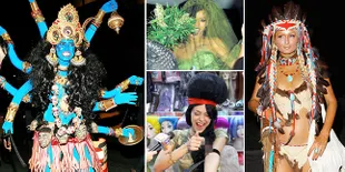 Inilah Potret Kostum Halloween Artis Paling Aneh & Kontroversial!