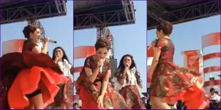 Insiden Rok Tersingkap Ashanty Ketika Dangdutan di Atas Panggung