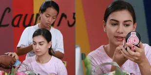 Intip Irish Bella Saat Make-up Sebelum Syuting 'Anugerah Cinta'
