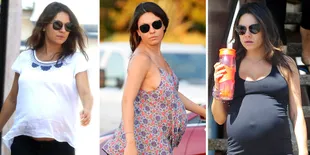 Intip Perubahan Perut Besar Mila Kunis Jelang Kelahiran Bayinya