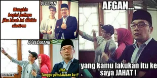 Istri Foto Bareng Afgan, Ridwan Kamil Jadi Sasaran Meme Kocak Ini
