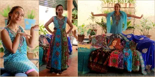 Jadi Fans Berat India, Inilah Koleksi Sari Cantik Isabella Fawzi