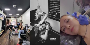 Jadi Kanvas, 7 Potret Sharena Gunawan Istri Ryan Delon Touch Up Tato di Tubuh - Nambah Gambar Kembaran Sama Suami