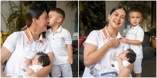 Jadi Mama Tangguh, Potret Paula Verhoeven Momong Baby Kenzo dan Kiano Bersamaan - Cantiknya Makin Terpancar