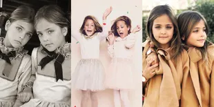 Jadi Model Cilik, Inilah Potret Gadis Kembar Identik nan Cantik!