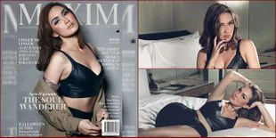 Jadi Model Maxim, Sara Wijayanto Pose Sensual di Atas Ranjang