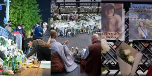 Jadi Monumen Peringatan Sementara, 8 Potret Pintu Keluar Stasiun Itaewon Dipenuhi Bunga, Soju, dan Surat Ungkapan Duka Untuk Para Korban