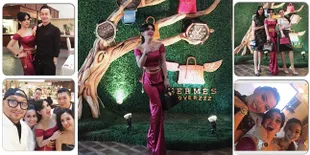 Foto-Foto Kemewahan Syahrini Saat Hadiri Pestanya Pecinta Hermes