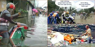 Jakarta Banjir, Meme Super Kocak Bertebaran di Sosmed