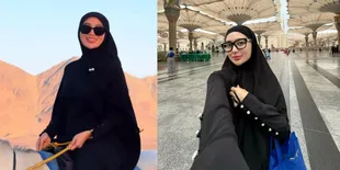 Jalani Ibadah Umrah Saat Bulan Ramadan, 8 Potret Wika Salim Ngabuburit Sambil Naik Kuda di Gurun Pasir
