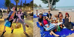 Jelang Lahiran Anak Kedua, Nadine Chandrawinata Babymoon Ditemani Si Kembar Marcell Mischa & Para Sahabatnya