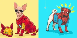 Jika Superhero Marvel Berupa Anjing, Beginilah Lucunya