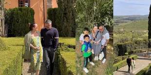 Julie Estelle dan David Tjipto Babymoon di Tuscany, Aura Bumil Cantik Kebangetan - Babybump Makin Jelas