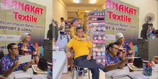 Juragan Kain, Potret Haji Faisal Bagi-bagi THR Kepada Para Karyawan - Netizen Penasaran Sama Isi Amplopnya