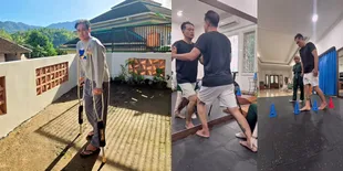 Kabar Adjie Pangestu yang Baru Saja Dioperasi, Kini Masih Pakai Kruk - Lakukan Fisioterapi