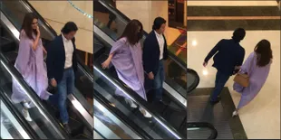 Kabur Dari Wartawan, Luna Maya Ketahuan Gandeng Reino Barack!