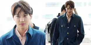 Kai EXO 'Manusia Gucci' Tampil Kece Saat di Bandara Menuju Italia