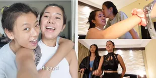 Kangen Staycation Berdua, 15 Potret Chika Kinsky & Yumi Kwandy Kerja Sambil Liburan di Jogja - Umbar Kemesraan Peluk dan Cium Sang Pacar