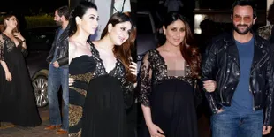 Kareena Kapoor Stunning di Pesta Manish, Cantik Pamer Cleavage