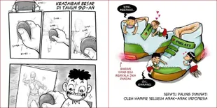 'Keajaiban' Sederhana Generasi 90s Dalam Gambaran Komik Gokil