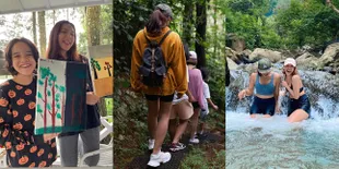 Kembali ke Alam, 9 Potret Liburan Bunga Citra Lestari dan Noah di Akhir Pekan - Seru Melukis Pemandangan Hingga Mandi di Sungai Bareng Dena Rachman