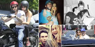 Kemesraan Adam Levine - Behati Prinsloo Usai Menikah, Bikin Iri!