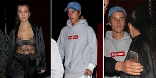 'Kencani' Bieber, Kourtney Kardashian Seksi Dengan Bra Transparan