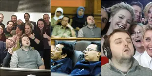 Ketiduran, Foto Pekerja Magang Ini Malah Jadi Meme Bikin Ngakak