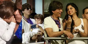 Ketika AbRam Khan Malu dan Sembunyi di Bahu Shahrukh Khan, Kocak!