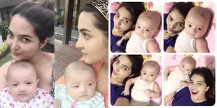 Saat Ashanty Selfie Cantik Bareng Baby Arsy, Makin Hot Mom Abis!