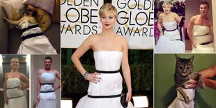 Ketika Gaun Cantik Jennifer Lawrence Malah Jadi Lelucon