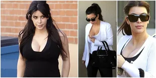 Ketika Ukuran Dada Kim Kardashian Naik Drastis