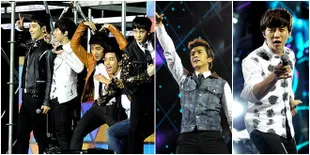 Koleksi Foto 2PM di Music Bank Jakarta 2013