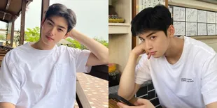 Kumpulan Foto Cha Eun Woo Bergaya Simple, Pakai Kaus Oblong Polos Warna Putih Aja Gantengnya Keterlaluan!