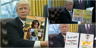 Kumpulan Meme Donald Trump Tanda Tangani Perintah Pertama, Kocak!