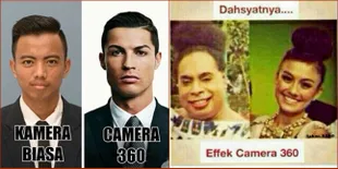 Kumpulan Meme Efek Kamera 360, Bikin Ngakak Non Stop!
