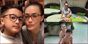 Lama Tak Muncul, Ini 10 Foto Christy Jusung Saat Rawat Anak Seorang Diri