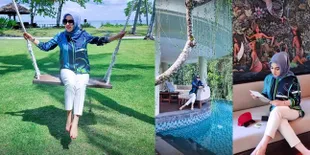Lanjut Liburan di Bali, Syahrini Nginap di Resort Mewah dengan Kolam Pribadi Hadap Sungai