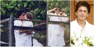 Lebaran di Rumah Shahrukh Khan, Ada Aksi Cium Mesra AbRam Khan