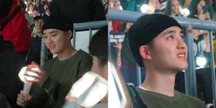 Libur Wajib Mliter, D.O. Jadi Fanboy Pakai Dress Code di Konser EXO dan Sempat Menolak Muncul di Layar Besar