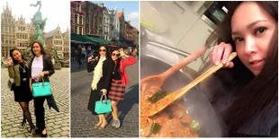 Liburan dan Temui Sahabat di Belgia, Maia Estianty Masak Jengkol!