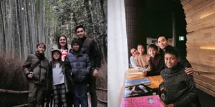 Liburan Keluarga Darius Sinathrya dan Donna Agnesia di Jepang, Kompak Berlima - Rayakan Wedding Anniversary dengan Ciuman