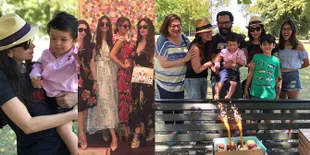 Liburan Seru Keluarga Kareena - Karisma Kapoor, Taimur Nggemesin