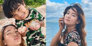 8 Potret Lovely Ann Pamer Wajah Polos saat Liburan Bareng Keluarga ke Pantai, Cantik Natural!