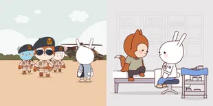 Lucu Imut, Yoo Si Jin Dkk Versi Kartun Buatan Fans Ini Gemesin