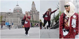 Main ke Tiongkok, Rina Nose Jalan-Jalan Seru di Kota Shanghai